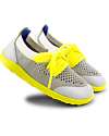 Bobux I-Walk Play Knit Shoe - Grey/White - Stretchy Knitted Midsection! Shoes