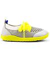 Bobux I-Walk Play Knit Shoe - Grey/White - Stretchy Knitted Midsection! Shoes