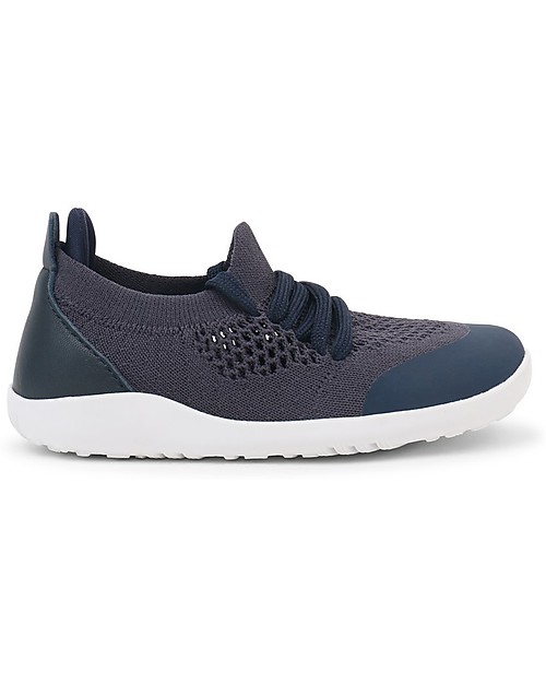 Bobux I-Walk Play Knit Shoe - Navy - Stretchy Knitted Midsection! Shoes