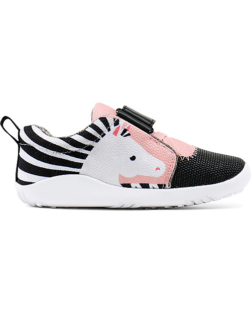 Bobux I-Walk Play Shoe, Blaze Zebra Pink/Grey - Super flexible sole! Shoes