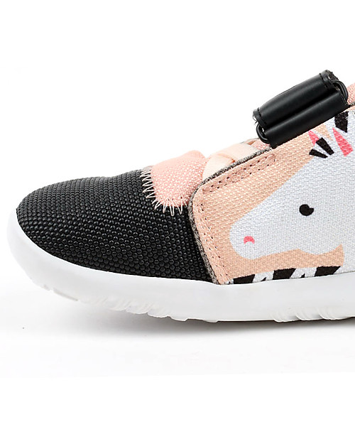 Bobux I-Walk Play Shoe, Blaze Zebra Pink/Grey - Super flexible sole! Shoes
