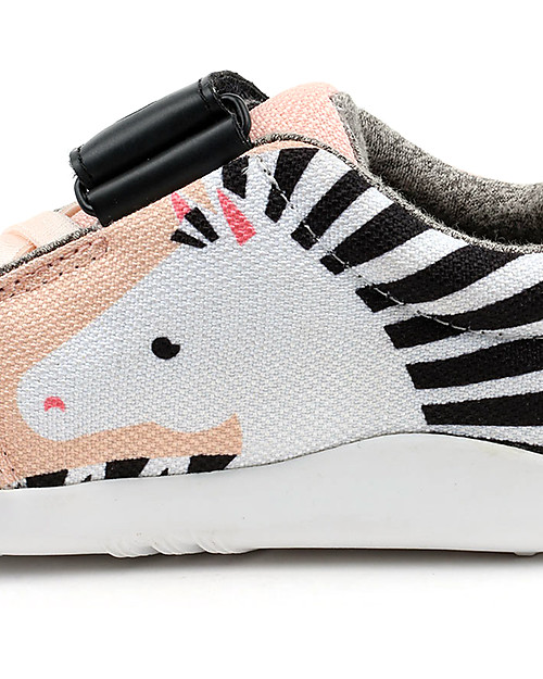 Bobux I-Walk Play Shoe, Blaze Zebra Pink/Grey - Super flexible sole! Shoes