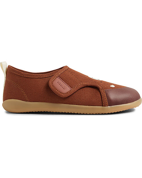 Bobux I Walk Pure Nook Indoor Shoe - Bear - Mocha - Perfect Slippers at Home or at School Slippers