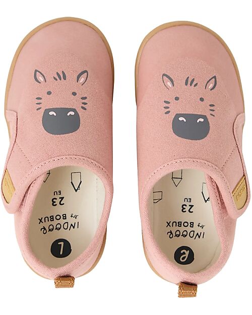 Bobux I Walk Pure Nook Indoor Shoes - Zeb - Rose Clay - Perfect Slippers at Home or at School Slippers