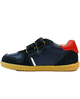 Bobux I Walk Riley - Dusk and Red Shoe - Retro Style Shoes