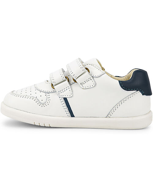 Bobux I Walk Riley Shoe - White and Navy - Expert Walkers Sneakers