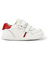 Bobux I Walk Riley Shoe - White and Red - Expert Walkers Sneakers