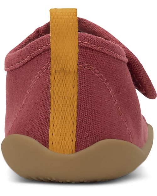 Bobux I Walk Shoe - Chilli - Organic Cotton - Perfect Slippers at Home or in Kindergarten! Slippers