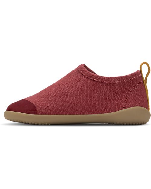 Bobux I Walk Shoe - Chilli - Organic Cotton - Perfect Slippers at Home or in Kindergarten! Slippers
