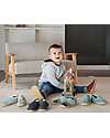 Bobux I Walk Shoe - Chilli - Organic Cotton - Perfect Slippers at Home or in Kindergarten! Slippers