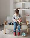 Bobux I Walk Shoe - Chilli - Organic Cotton - Perfect Slippers at Home or in Kindergarten! Slippers