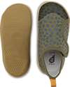 Bobux I Walk Shoe - Dusk Olive Dalmation - Organic Cotton - Perfect Slippers at Home or in Kindergarten! Slippers