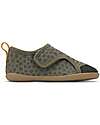 Bobux I Walk Shoe - Dusk Olive Dalmation - Organic Cotton - Perfect Slippers at Home or in Kindergarten! Slippers