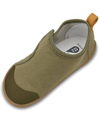 Bobux I Walk Shoe - Dusk Olive - Organic Cotton - Perfect Slippers at Home or in Kindergarten! Slippers