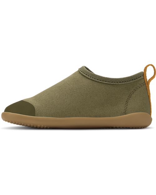 Bobux I Walk Shoe - Dusk Olive - Organic Cotton - Perfect Slippers at Home or in Kindergarten! Slippers
