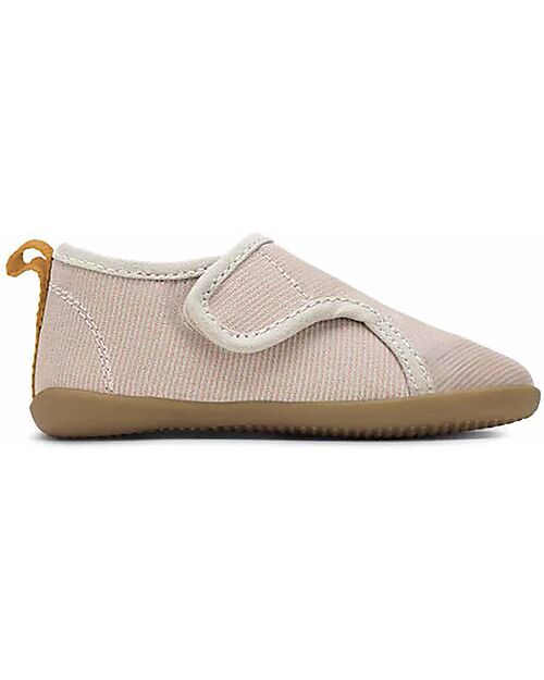 Bobux I Walk Shoe - Dusk Pencil - Organic Cotton - Perfect Slippers at Home or in Kindergarten! Slippers