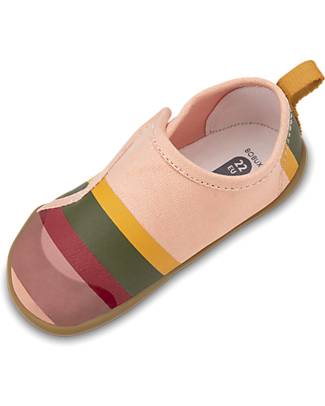 Bobux I Walk Shoe - Dusk Seaside - Organic Cotton - Perfect Slippers at Home or in Kindergarten! Slippers
