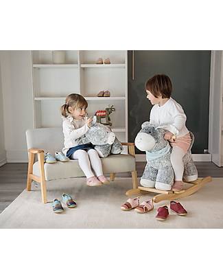 Bobux I Walk Shoe - Rose Wings - Organic Cotton - Perfect Slippers at Home or in Kindergarten! Slippers