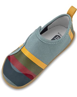 Bobux I Walk Shoe - Stlate Seaside - Organic Cotton - Perfect Slippers at Home or in Kindergarten! Slippers