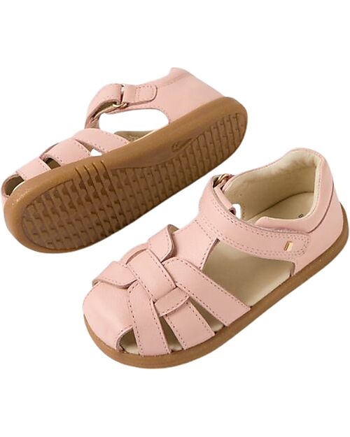 Bobux I Walk Skip Twist Sandals - Cameo Rose - Premium Leather - Advanced Walkers Sandals
