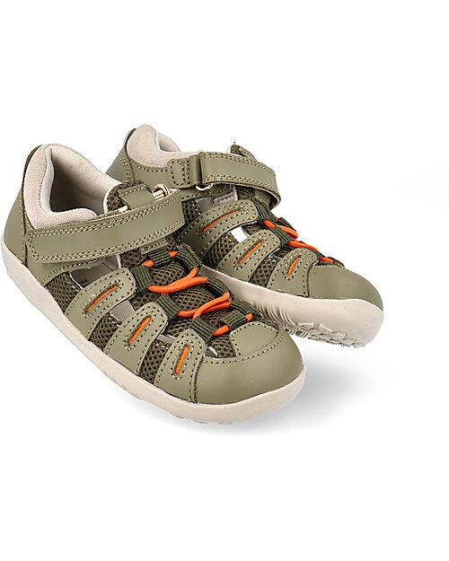Bobux I Walk Summit Sandal - Burnt Olive and Fog - Expert Walkers Sandals