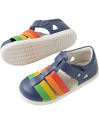 Bobux I-Walk Tidal Sandals - Vintage Indigo Multi - Super flexible sole! Sandals