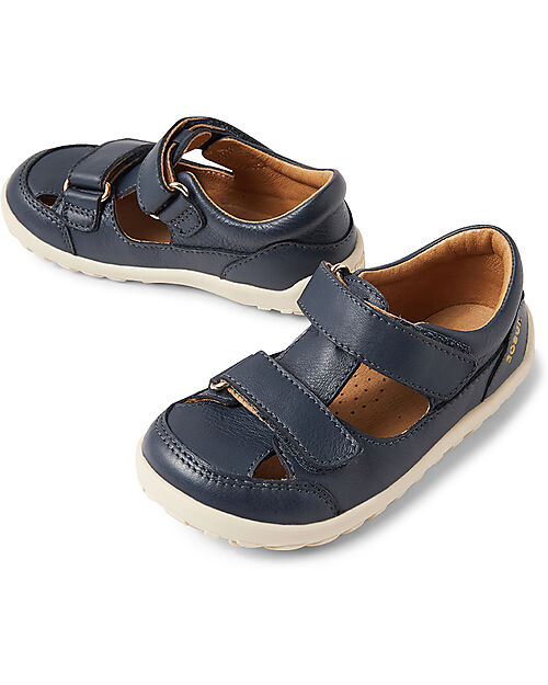 Bobux I Walk Troop Sandals - Barefoot - Alpha - Navy - Super flexible sole! Sandals