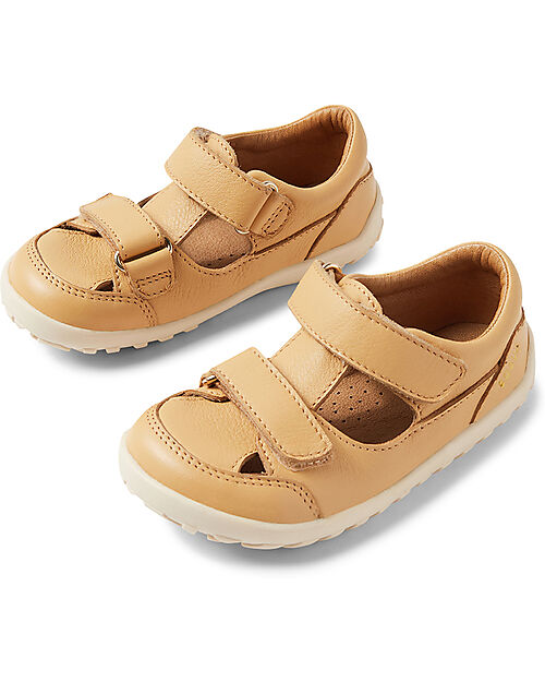 Bobux I Walk Troop Sandals - Barefoot - Alpha - Oak Buff - Super flexible sole! Sandals
