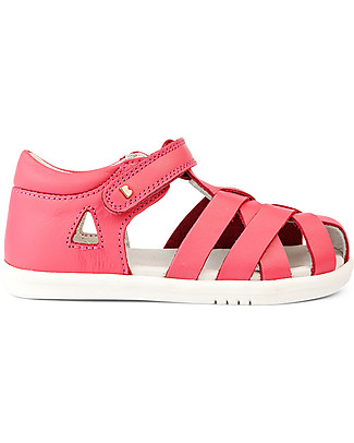 Bobux I-Walk Tropicana II Sandal - Guava - Interlaced Straps and Flexible Sole! Sandals