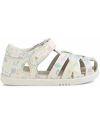 Bobux I Walk Tropicana II Sandals - White Floral - Expert Walkers Shoes