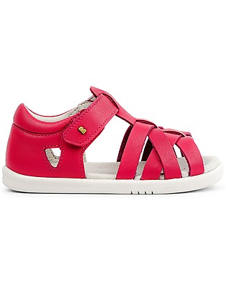 Bobux I-Walk Tropicana Sandal - Strawberry - Interlaced Straps and Flexible Sole! Special Occasion