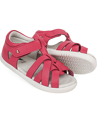 Bobux I-Walk Tropicana Sandal - Strawberry - Interlaced Straps and Flexible Sole! Special Occasion