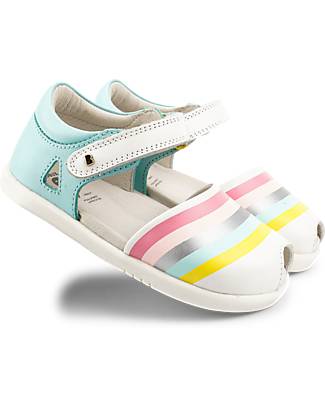 Bobux I-Walk Twist Sandal - Mist/Silver - Flexible Sole and Quickdry Leather Sandals