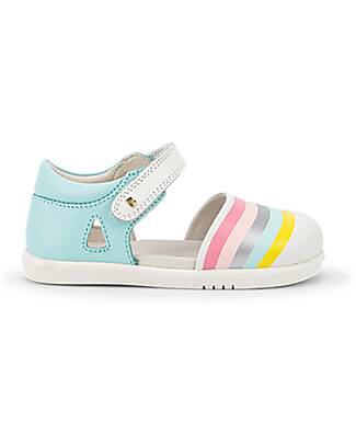 Bobux I-Walk Twist Sandal - Mist/Silver - Flexible Sole and Quickdry Leather Sandals