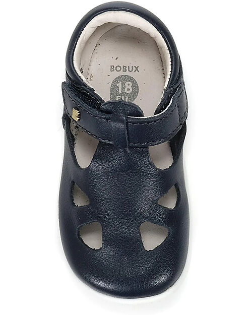 Bobux I-Walk Zap II Sandal - Navy - Flexible in Quickdry Leather Sandals