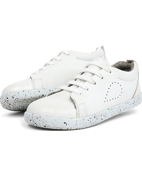 Bobux Kid Grass Court, White - Super flexible sole! Sneakers