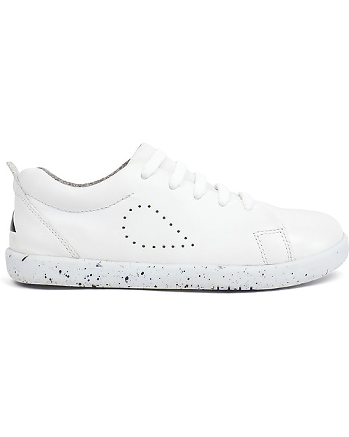 Bobux Kid Grass Court, White - Super flexible sole! Sneakers