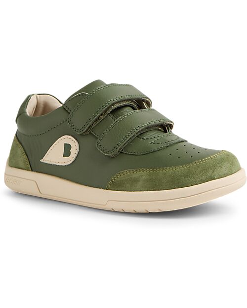 Bobux Kid Plus Champ II Shoes- Bronze Green - Premium Leather - Advanced Walkers Shoes