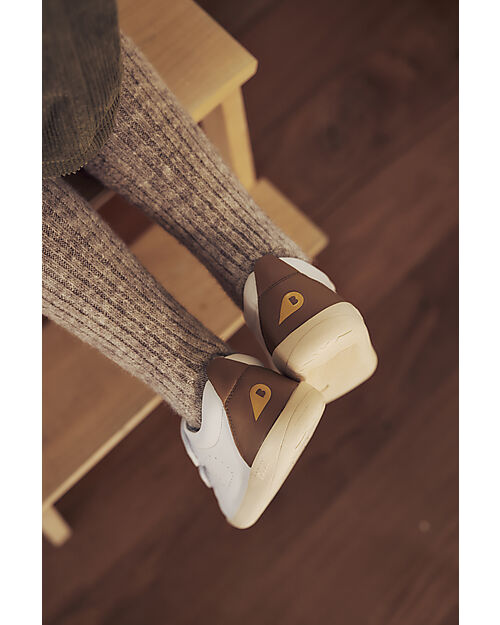 Bobux Kid Plus Grass Court - Caramel - Padded and Flexible Sole Sneakers