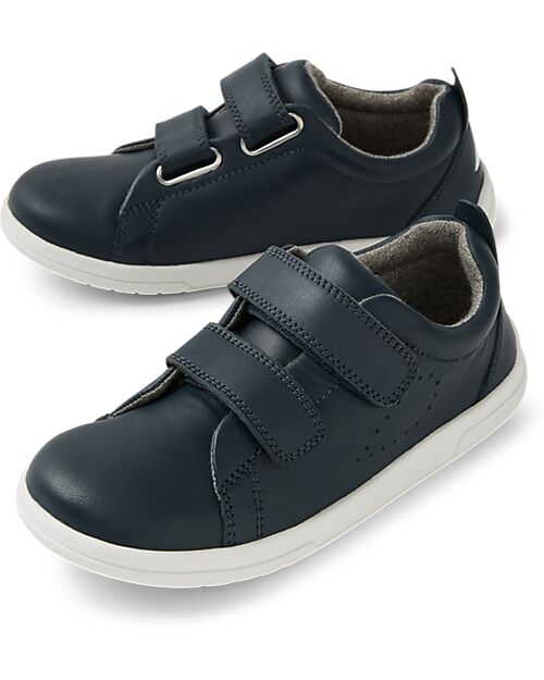 Bobux Kid Plus Grass Court II Shoes - Navy - Premium Leather - Advanced Walkers Shoes