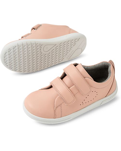 Bobux Kid Plus Grass Court II Shoes - Seashell - Premium Leather - Advanced Walkers Shoes