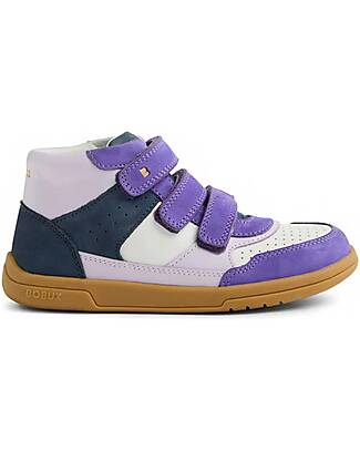 Bobux Kid Plus Harley Shoes - Opulent Purple White - Premium Leather - Advanced Walkers Shoes