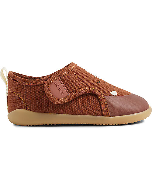Bobux Kid Plus Pure Nook Indoor Shoes - Bear - Mocha - Perfect Slippers at Home or at School Slippers