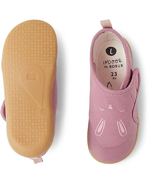 Bobux Kid Plus Pure Nook Indoor Shoes - Bunny - Lilas - Perfect Slippers at Home or at School Slippers