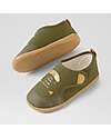 Bobux Kid Plus Pure Nook Indoor Shoes - Cat - Dried Herb - Perfect Slippers at Home or at School Slippers