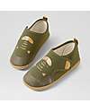 Bobux Kid Plus Pure Nook Indoor Shoes - Cat - Dried Herb - Perfect Slippers at Home or at School Slippers