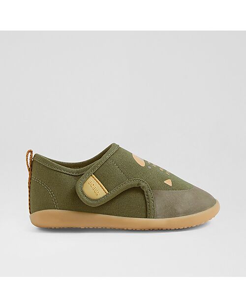 Bobux Kid Plus Pure Nook Indoor Shoes - Cat - Dried Herb - Perfect Slippers at Home or at School Slippers