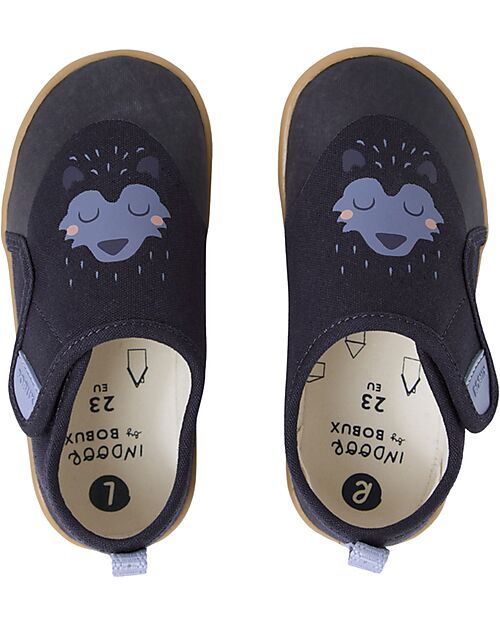 Bobux Kid Plus Pure Nook Indoor Shoes - Howl - Navy - Perfect Slippers at Home or at School Slippers