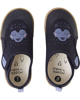Bobux Kid Plus Pure Nook Indoor Shoes - Howl - Navy - Perfect Slippers at Home or at School Slippers