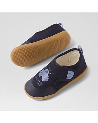 Bobux Kid Plus Pure Nook Indoor Shoes - Howl - Navy - Perfect Slippers at Home or at School Slippers
